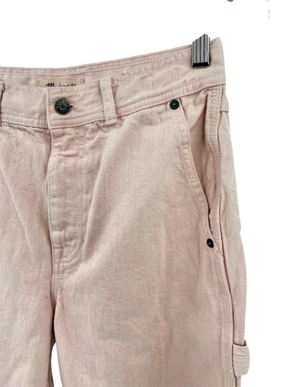 MADEWELL X MN Women's Pink Denim The Wide Leg Jeans Size 28 - Picture 2 of 7
